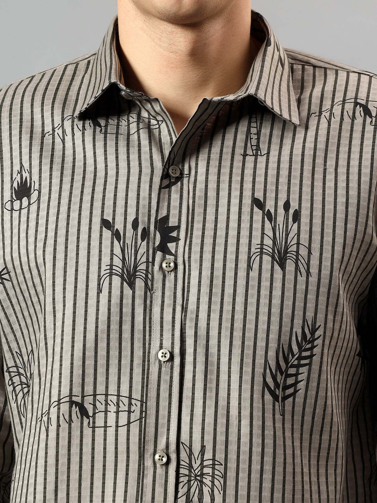 Lomofy Premium Cotton Print Shirt