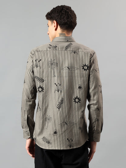 Lomofy Premium Cotton Print Shirt