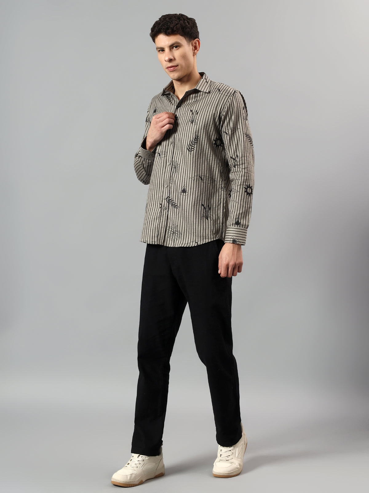 Lomofy Premium Cotton Print Shirt