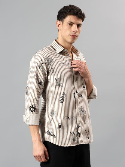 Lomofy Premium Cotton Print Shirt
