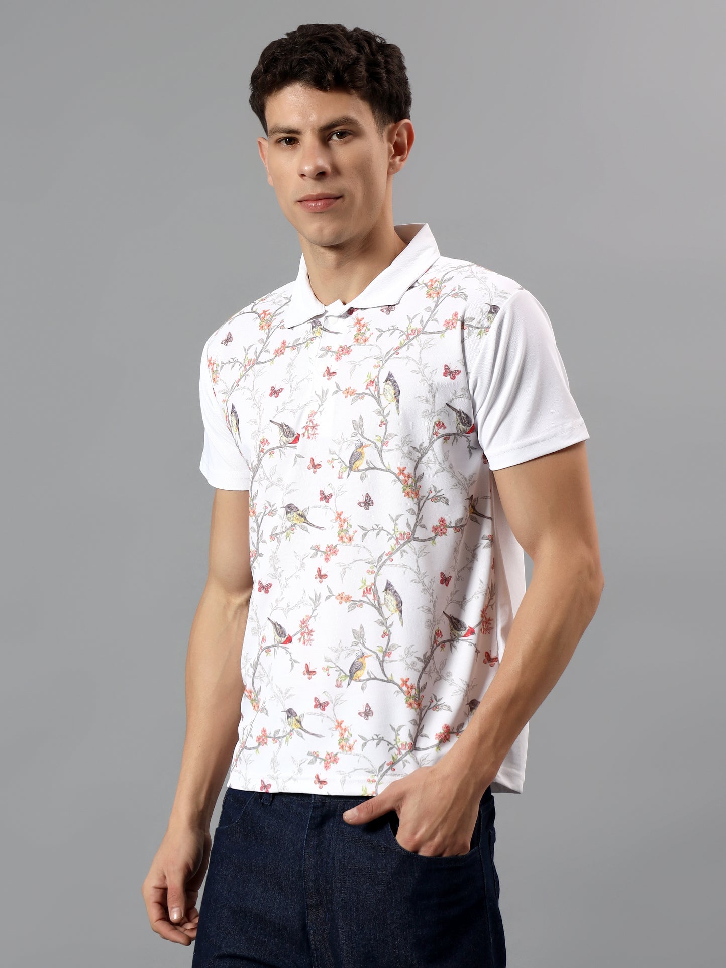 Lomofy Premium Cotton Designer Polo T-Shirt For Men's