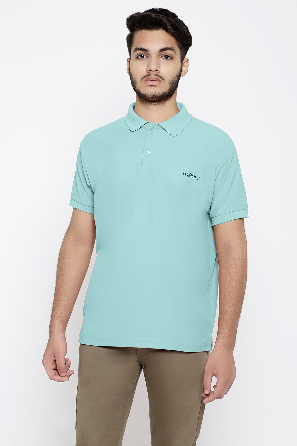 Lomofy Premium Cotton Collar T-Shirts For Men's