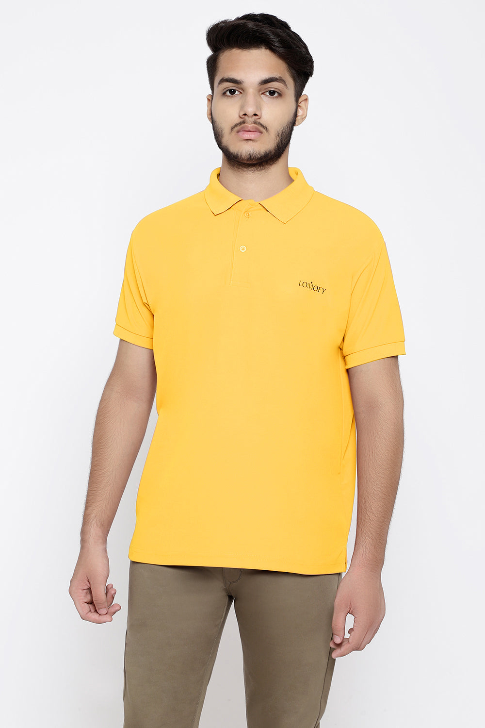 Lomofy Premium Cotton Collar T-Shirts For Men's