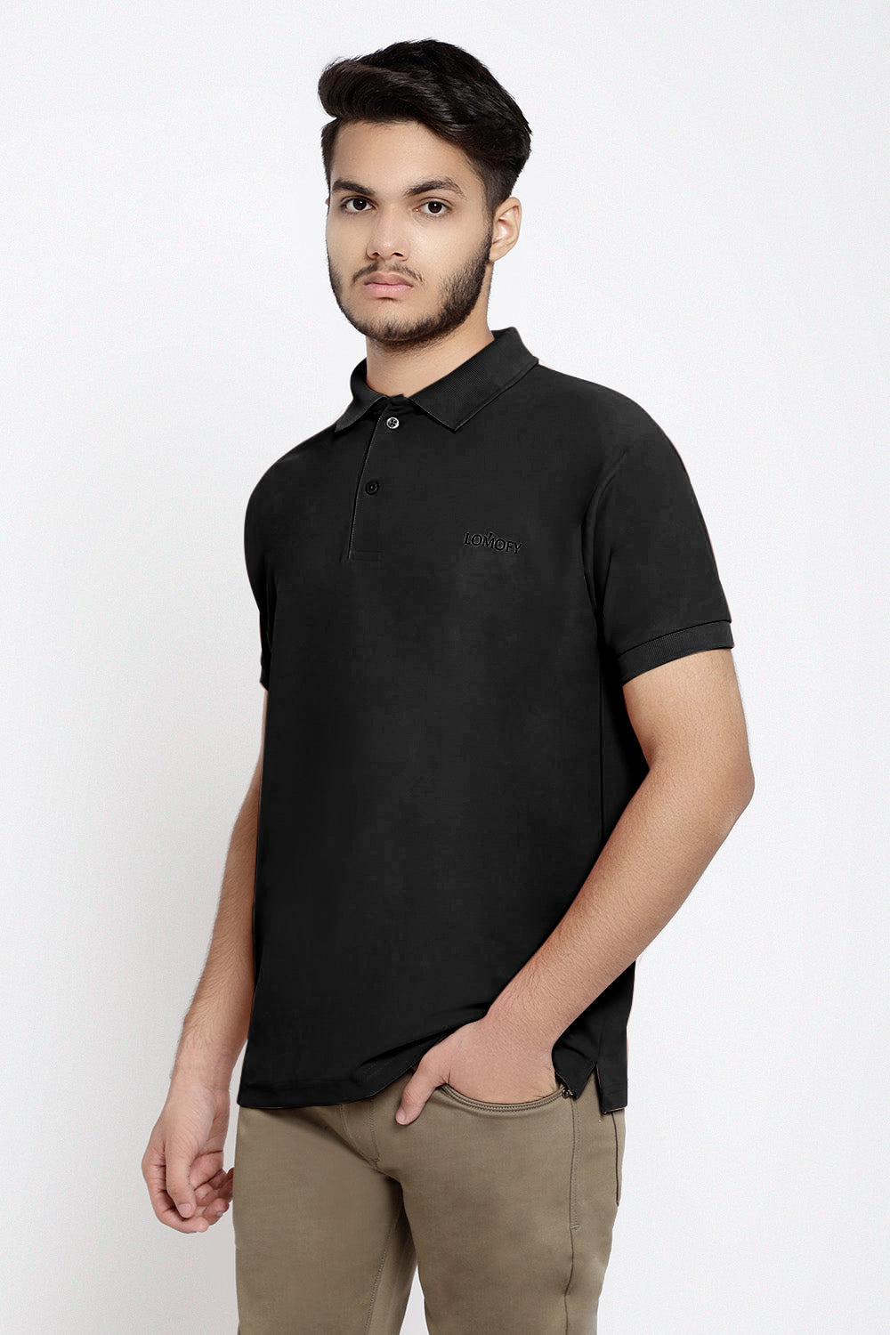 Lomofy Premium Cotton Collar T-Shirts For Men's