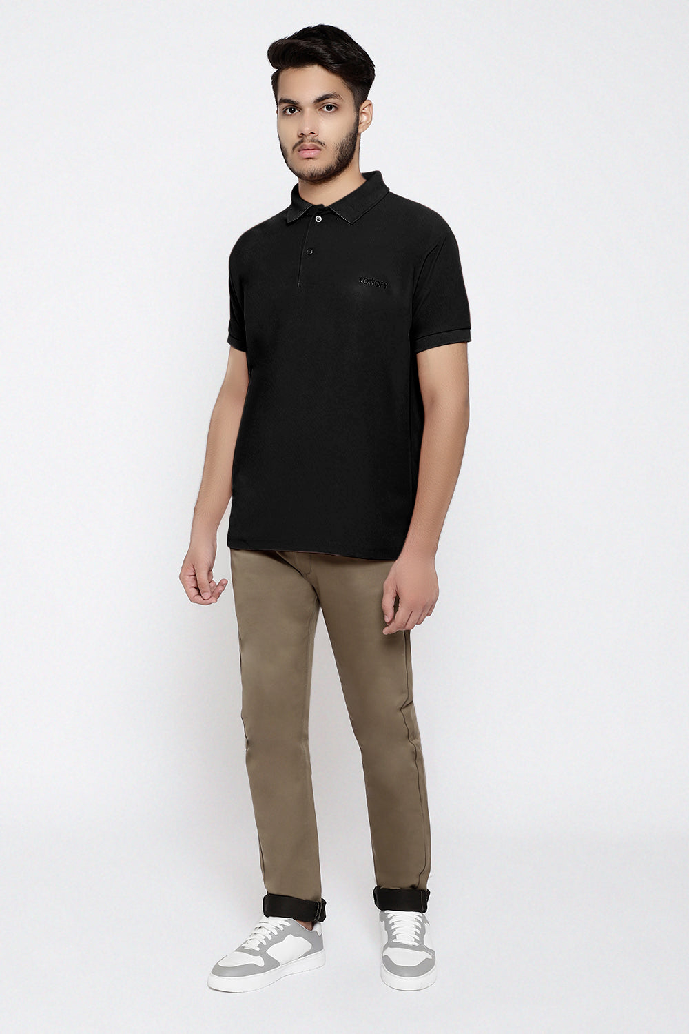 Lomofy Premium Cotton Collar T-Shirts For Men's