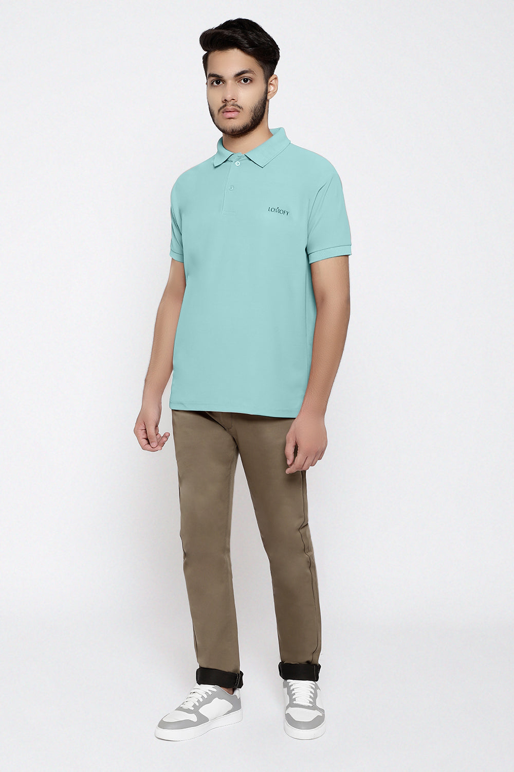 Lomofy Premium Cotton Collar T-Shirts For Men's