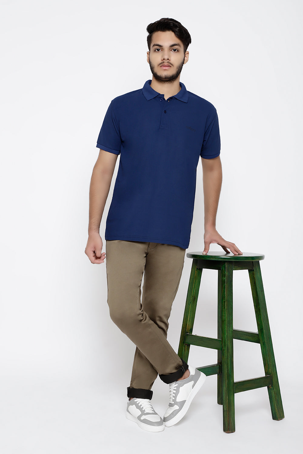 Lomofy Premium Cotton Collar T-Shirts For Men's